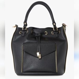 ⭐️40% Off⭐️ Dune London Damzele Day Black Bucket Tote Bag